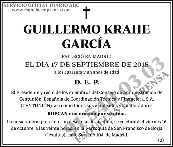 Guillermo Krahe García